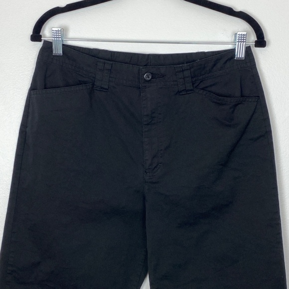 White Stag Capris Womens 10 Black Front Pockets Split Hem Body Stretch Office - Picture 2 of 11